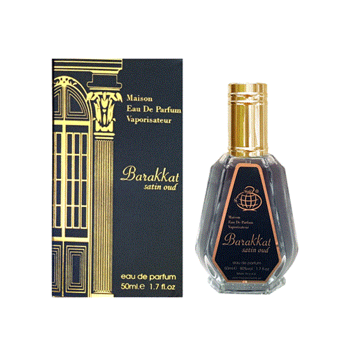 ادکلن 50 میل فراگرنس ورد مدل باراکات عود ساتین رایحه فرانسیس کرکجان عود ساتین مود (Barakkat Satin Oud)Maison Francis Kurkdjian Oud Satin Mood