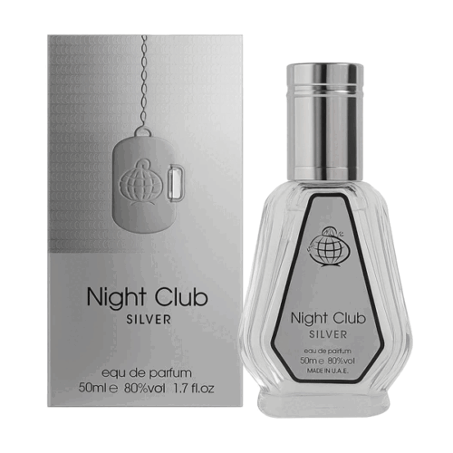 ادکلن 50 میل فراگرنس ورد مدل نایت کلاب سیلور مشابه رایحه کرید سیلور مانتین واتر ( Night Club Silver)Creed Silver Mountain Water