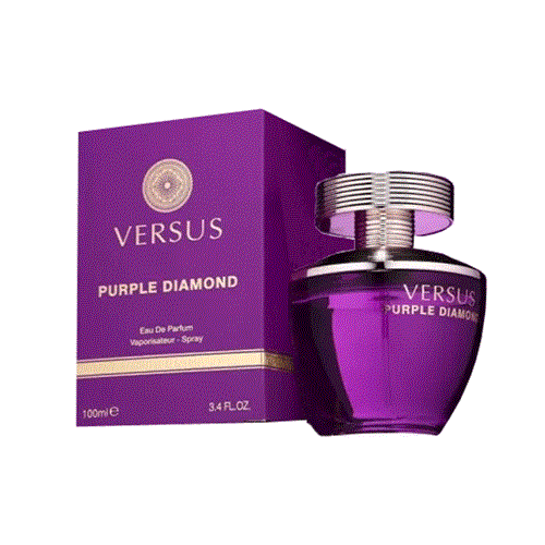 ادکلن فراگرنس ورد مدل ورسوس پورپل دیاموند رایحه ورساچه دیلان پرپل زنانه(versus purple)Versace Dylan Purple