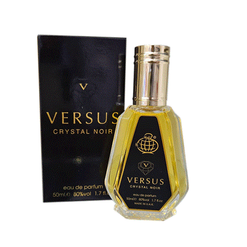 ادکلن 50 میل فراگرنس ورد مدل ورسوس کریستال نویر رایحه ورساچه کریستال نویر(Crystal Noir)Versace Crystal Noir