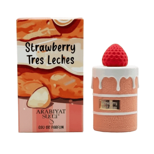 ادکلن عربیات شوگر مدل استرابری ترس لچز strawberry tres leches