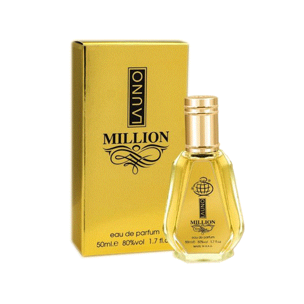 ادکلن 50 میل فراگرنس ورد مدل لائونو میلیون رایحه وان میلیون(launo million) Paco Rabanne 1 Million