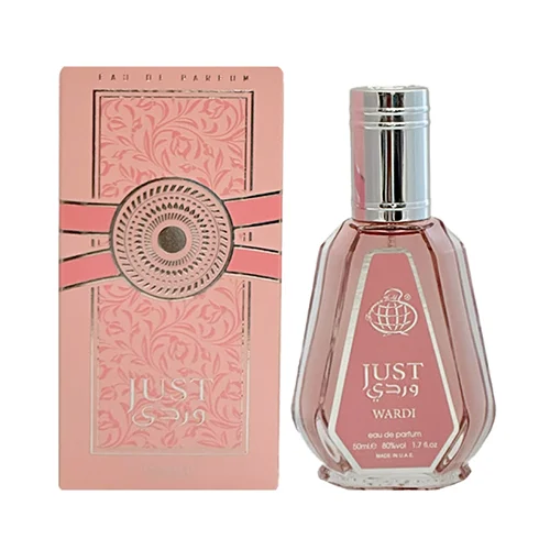 ادکلن 50 میل زنانه فراگرنس ورد مدل جاست وردی رایحه یارا صورتی(Just Wardi)Yara