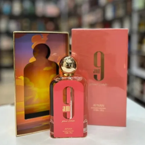 ادکلن زنانه افنان مدل ۹ ای ام پور فمه صورتی _ ناین ای ام  رایحه جورجیو آرمانی مای وی  (9am pour Femme) Giorgio Armani My Way