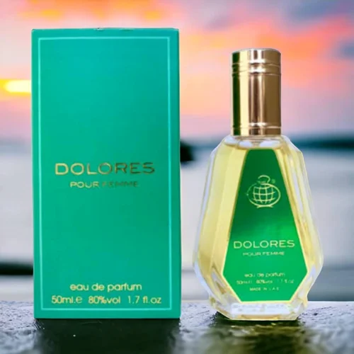 ادکلن 50 میل فراگرنس ورد مدل دولورس پور فمه رایحه مارک جاکوبز دکادنس (DOLORES Pour Femme) Marc Jacobs Decadence