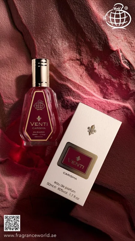 ادکلن 50 میل فراگرنس ورد مدل ونتی کاریزما رایحه کرید کارمینا(Venti Carisma) Creed Carmina