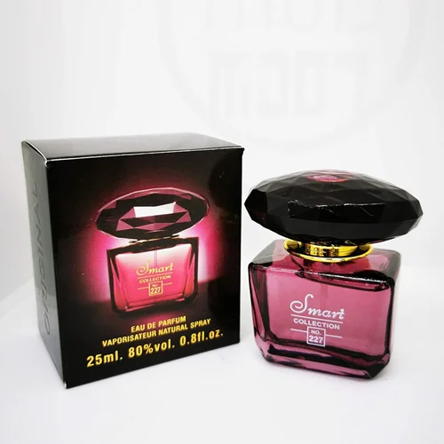 عطر 25 میل اسمارت کالکشن کد 227 رایحه ورساچه کریستال نویر Versace Crystal Noir